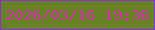 文字の大きさ：5、枠の色：8930df、背景の色：688323、文字の色：d42ea9 無料ブログパーツのブログ時計