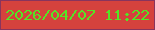 文字の大きさ：3、枠の色：89345d、背景の色：d5423d、文字の色：54e525 無料ブログパーツのブログ時計