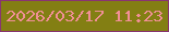 文字の大きさ：4、枠の色：893571、背景の色：837f13、文字の色：f18f96 無料ブログパーツのブログ時計