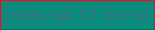 文字の大きさ：5、枠の色：893a41、背景の色：0a8b7b、文字の色：397583 無料ブログパーツのブログ時計