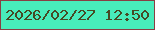 文字の大きさ：4、枠の色：893f43、背景の色：48edbb、文字の色：464a24 無料ブログパーツのブログ時計