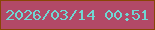 文字の大きさ：3、枠の色：894506、背景の色：b24967、文字の色：6fd7d3 無料ブログパーツのブログ時計