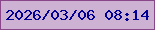 文字の大きさ：4、枠の色：894688、背景の色：ceb2d3、文字の色：010195 無料ブログパーツのブログ時計