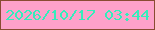 文字の大きさ：2、枠の色：894b32、背景の色：fda1ca、文字の色：34edbb 無料ブログパーツのブログ時計