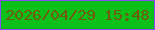 文字の大きさ：3、枠の色：894bfa、背景の色：0bc119、文字の色：705a11 無料ブログパーツのブログ時計