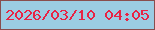 文字の大きさ：5、枠の色：894d4e、背景の色：9bcce3、文字の色：e82344 無料ブログパーツのブログ時計