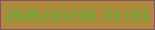 文字の大きさ：1、枠の色：894f71、背景の色：ad8b3d、文字の色：53b733 無料ブログパーツのブログ時計