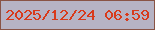 文字の大きさ：4、枠の色：895345、背景の色：b6b3c4、文字の色：d83a1b 無料ブログパーツのブログ時計