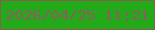 文字の大きさ：1、枠の色：895d4f、背景の色：23aa18、文字の色：8b5e5f 無料ブログパーツのブログ時計