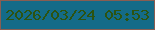 文字の大きさ：3、枠の色：895d51、背景の色：146b88、文字の色：2c5311 無料ブログパーツのブログ時計