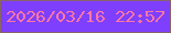 文字の大きさ：4、枠の色：896365、背景の色：7e3fff、文字の色：fd76a4 無料ブログパーツのブログ時計