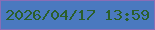 文字の大きさ：4、枠の色：896db6、背景の色：4a79bf、文字の色：2b5f2b 無料ブログパーツのブログ時計
