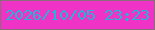 文字の大きさ：3、枠の色：896e7a、背景の色：ef33c6、文字の色：26b4d4 無料ブログパーツのブログ時計