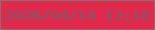 文字の大きさ：4、枠の色：896f75、背景の色：e2294c、文字の色：745d6d 無料ブログパーツのブログ時計