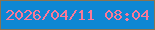 文字の大きさ：4、枠の色：897352、背景の色：0e87d4、文字の色：f97998 無料ブログパーツのブログ時計