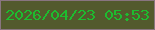 文字の大きさ：3、枠の色：897580、背景の色：535a2d、文字の色：1dbc2f 無料ブログパーツのブログ時計