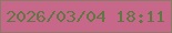 文字の大きさ：5、枠の色：897b65、背景の色：c7678a、文字の色：607643 無料ブログパーツのブログ時計