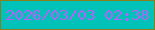 文字の大きさ：3、枠の色：897e19、背景の色：01c2b9、文字の色：b662f8 無料ブログパーツのブログ時計