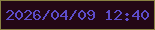 文字の大きさ：1、枠の色：898142、背景の色：230715、文字の色：5d4cca 無料ブログパーツのブログ時計