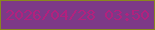 文字の大きさ：5、枠の色：89871d、背景の色：7d3987、文字の色：b2217e 無料ブログパーツのブログ時計