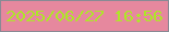 文字の大きさ：5、枠の色：898a94、背景の色：e6889e、文字の色：aee628 無料ブログパーツのブログ時計