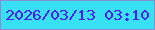 文字の大きさ：1、枠の色：898dce、背景の色：37e0f4、文字の色：501df1 無料ブログパーツのブログ時計