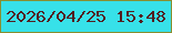 文字の大きさ：3、枠の色：898e30、背景の色：37e1e9、文字の色：531d1f 無料ブログパーツのブログ時計