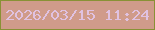 文字の大きさ：2、枠の色：899135、背景の色：d09b8a、文字の色：e0c2e1 無料ブログパーツのブログ時計