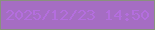 文字の大きさ：4、枠の色：89917e、背景の色：a56dc3、文字の色：b46ede 無料ブログパーツのブログ時計