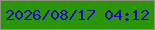 文字の大きさ：3、枠の色：899478、背景の色：2b9603、文字の色：1f06c6 無料ブログパーツのブログ時計