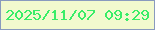 文字の大きさ：2、枠の色：899abe、背景の色：f2f9ce、文字の色：39ed68 無料ブログパーツのブログ時計