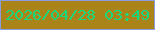 文字の大きさ：3、枠の色：899de0、背景の色：aa8418、文字の色：19d97c 無料ブログパーツのブログ時計