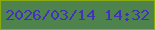 文字の大きさ：2、枠の色：89ab0f、背景の色：4e834d、文字の色：4231b9 無料ブログパーツのブログ時計