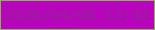文字の大きさ：3、枠の色：89b15f、背景の色：b804bc、文字の色：932292 無料ブログパーツのブログ時計
