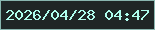 文字の大きさ：3、枠の色：89b6af、背景の色：1f2626、文字の色：affced 無料ブログパーツのブログ時計