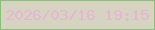 文字の大きさ：3、枠の色：89bf78、背景の色：d6d4c1、文字の色：e5b6d3 無料ブログパーツのブログ時計