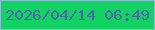 文字の大きさ：1、枠の色：89c0d7、背景の色：11d263、文字の色：4b68a6 無料ブログパーツのブログ時計