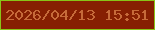 文字の大きさ：3、枠の色：89c418、背景の色：861f02、文字の色：c66a3a 無料ブログパーツのブログ時計