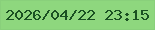 文字の大きさ：4、枠の色：89d07b、背景の色：8ed77e、文字の色：1a5122 無料ブログパーツのブログ時計