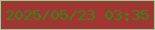 文字の大きさ：4、枠の色：89d498、背景の色：a23432、文字の色：308a15 無料ブログパーツのブログ時計