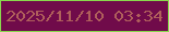 文字の大きさ：2、枠の色：89d74d、背景の色：700b4a、文字の色：af5f5b 無料ブログパーツのブログ時計