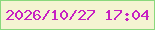 文字の大きさ：3、枠の色：89d87c、背景の色：f4f4d2、文字の色：c720c2 無料ブログパーツのブログ時計