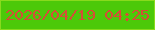 文字の大きさ：5、枠の色：89da1d、背景の色：4cc909、文字の色：d54d37 無料ブログパーツのブログ時計