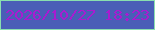 文字の大きさ：1、枠の色：89dfaf、背景の色：4a5eb7、文字の色：a91bd0 無料ブログパーツのブログ時計