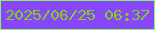 文字の大きさ：5、枠の色：89f564、背景の色：8847fa、文字の色：82d112 無料ブログパーツのブログ時計