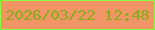 文字の大きさ：3、枠の色：89fd3c、背景の色：f19567、文字の色：87ad18 無料ブログパーツのブログ時計