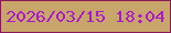 文字の大きさ：1、枠の色：8a1859、背景の色：c8a56a、文字の色：a91ac9 無料ブログパーツのブログ時計