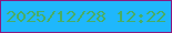 文字の大きさ：2、枠の色：8a1980、背景の色：1fb7fc、文字の色：49ae64 無料ブログパーツのブログ時計