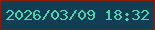 文字の大きさ：2、枠の色：8a1d03、背景の色：123e54、文字の色：46d4b1 無料ブログパーツのブログ時計