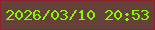 文字の大きさ：5、枠の色：8a2232、背景の色：66413a、文字の色：86f901 無料ブログパーツのブログ時計